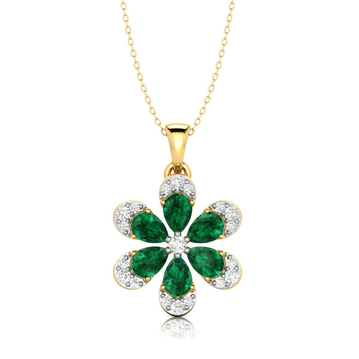 Emerald Bloom Pendant — view 1