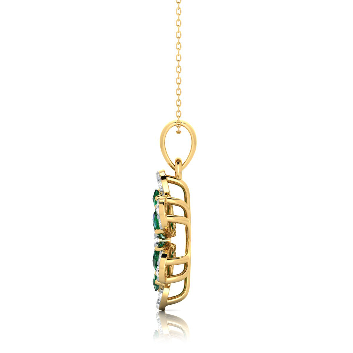 Emerald Bloom Pendant — view 3