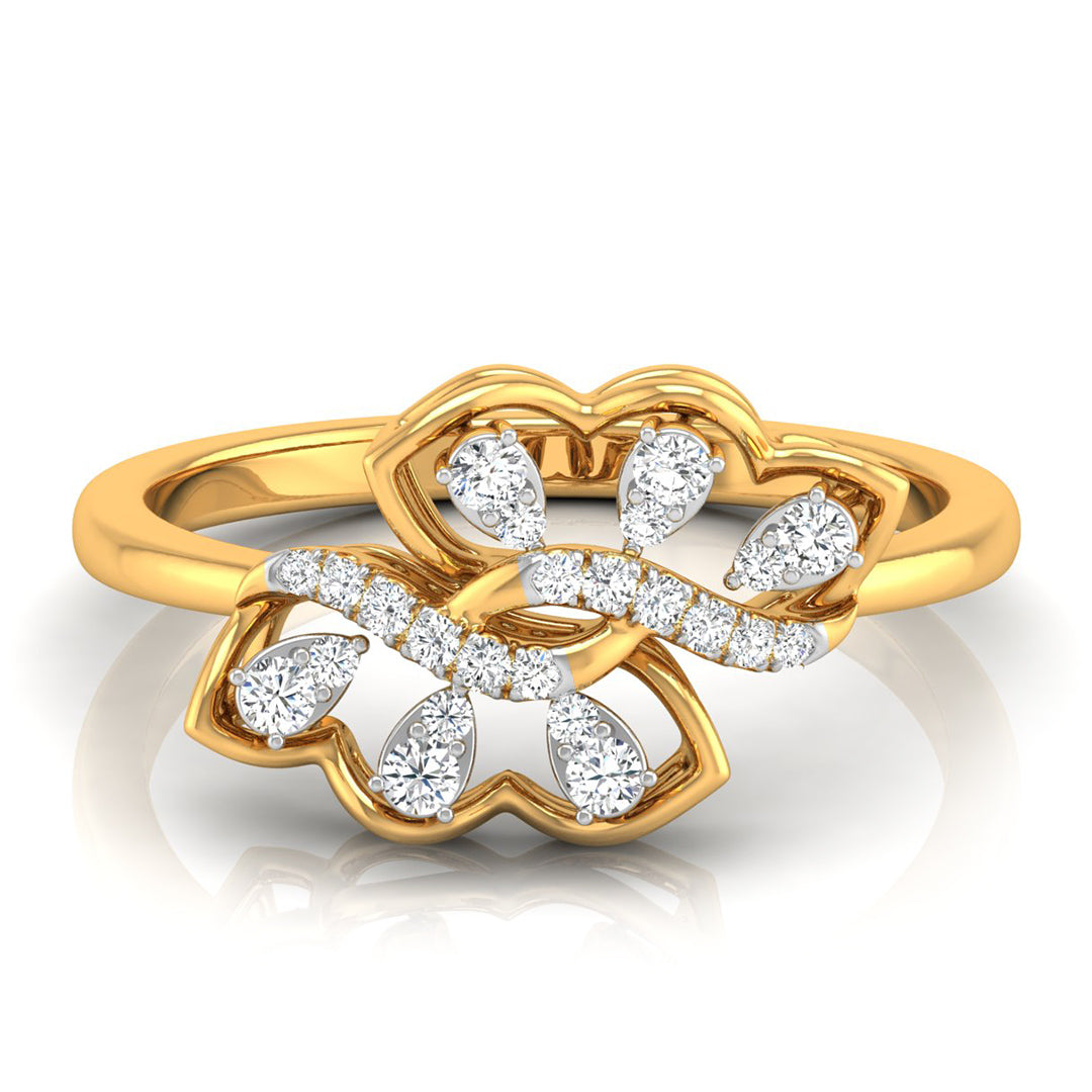 Leaf Cluster Ring — view 2