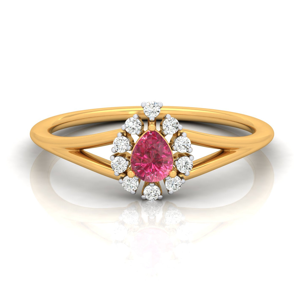 Ruby Blossom Ring