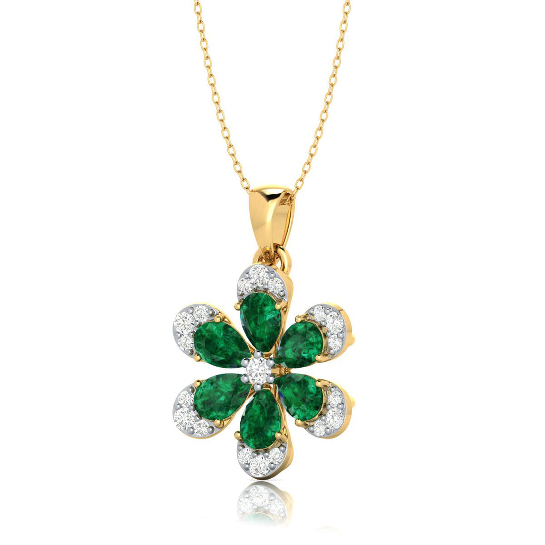 Emerald Bloom Pendant — view 1