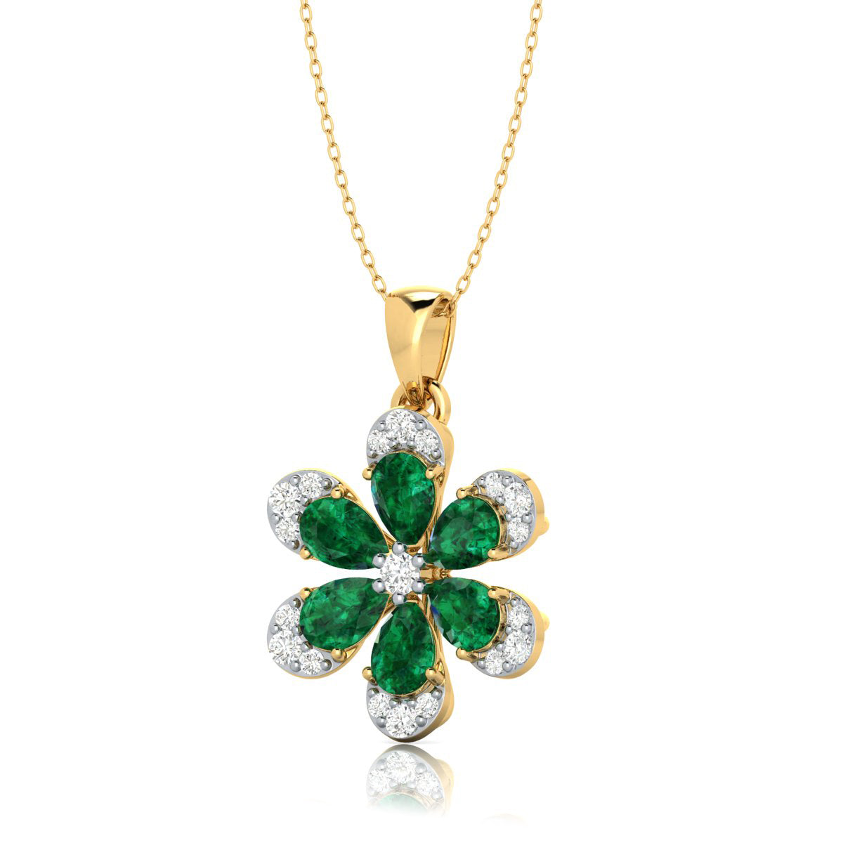 Emerald Bloom Pendant — view 2