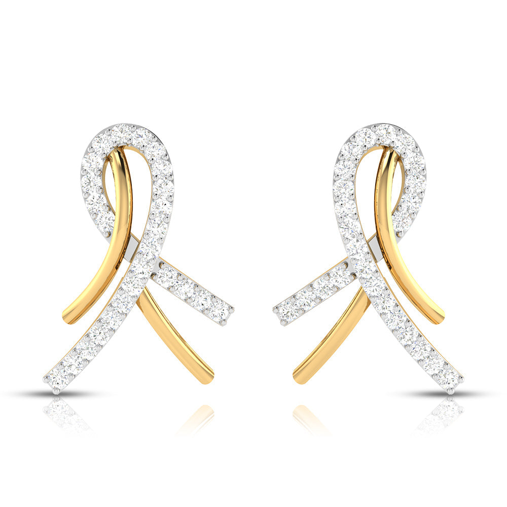 Inter wine Earring — view 2