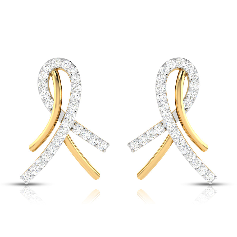 Inter wine Earring — view 2