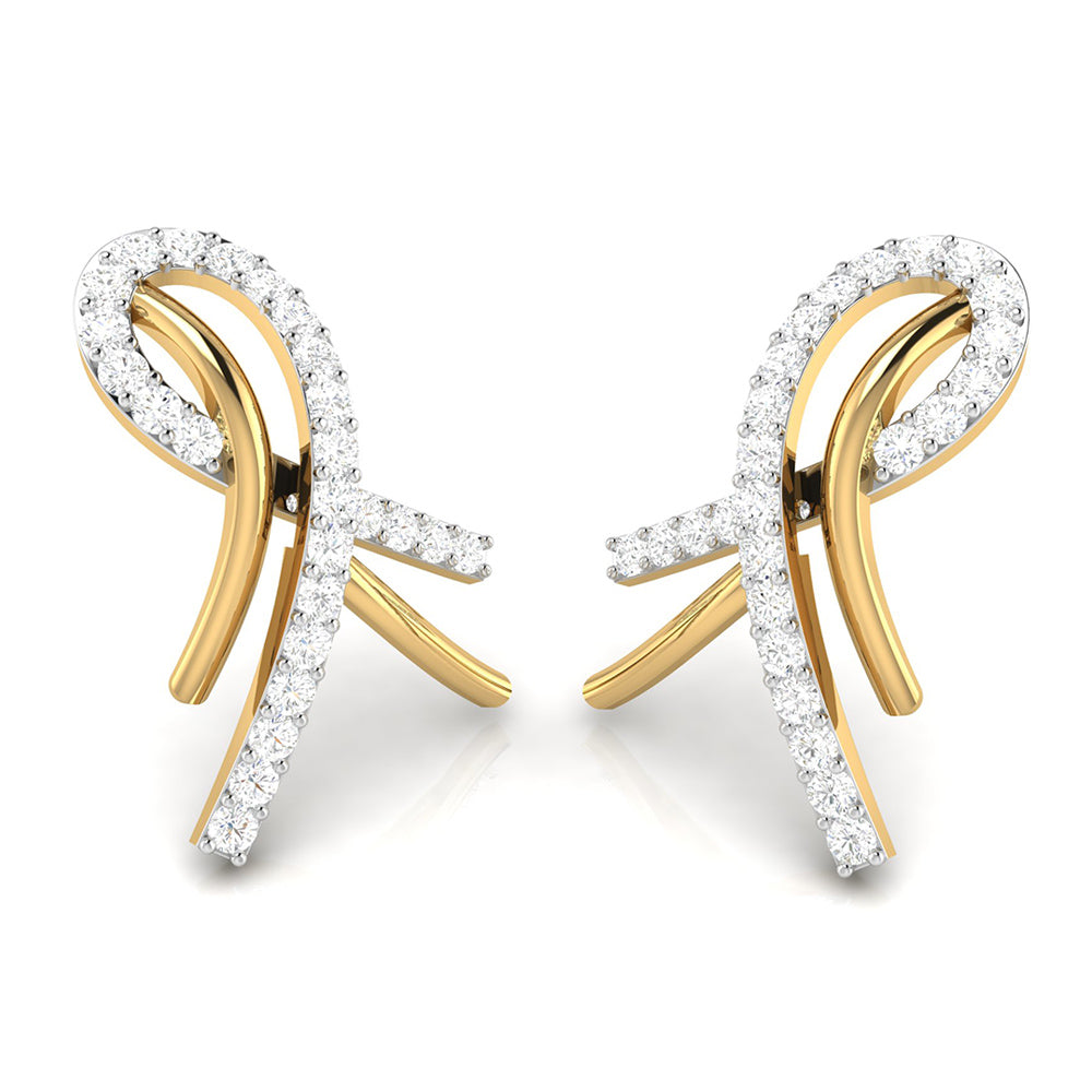 Inter wine Earring — view 1