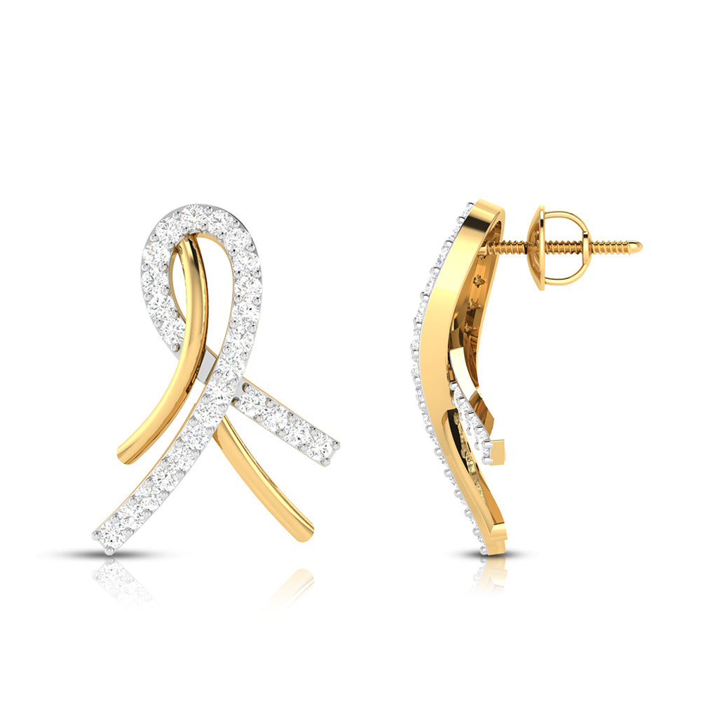 Inter wine Earring — view 3