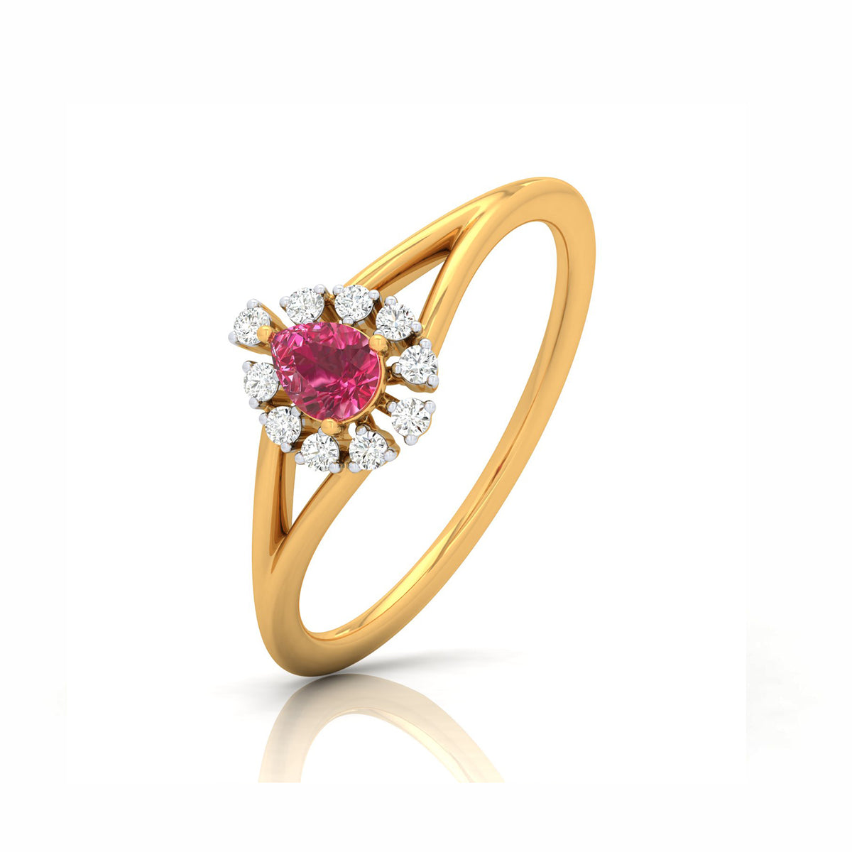 Ruby Blossom Ring