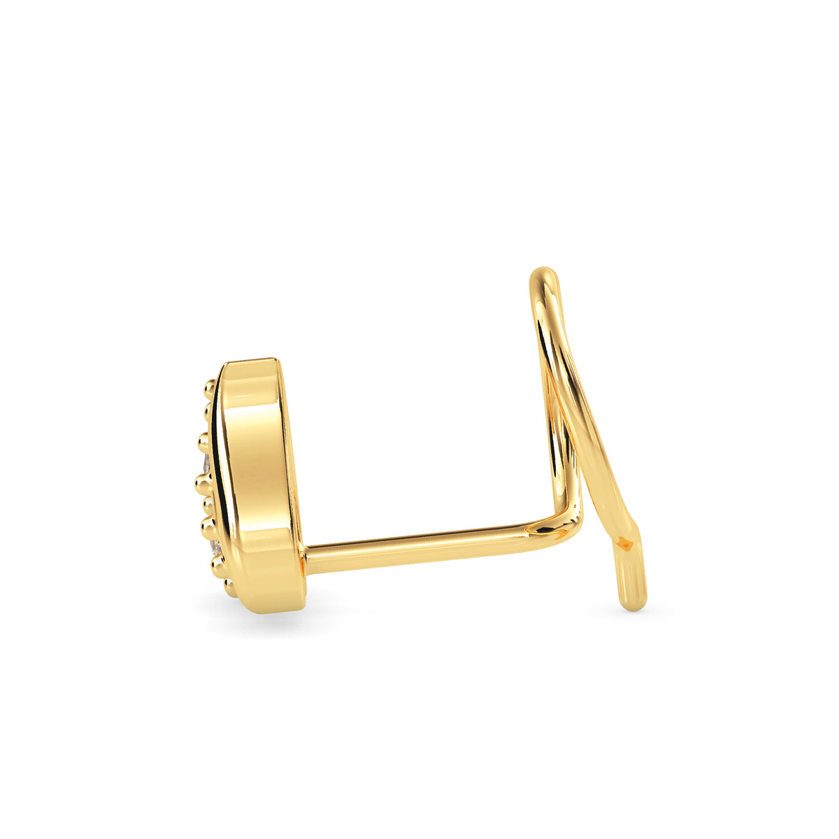 Noor-Leaf Nose Pin — view 3
