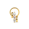 Inara-Twist Nose Pin — view 1