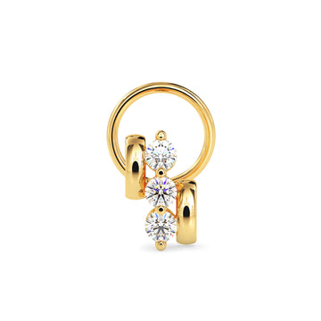 Inara-Twist Nose Pin — view 1