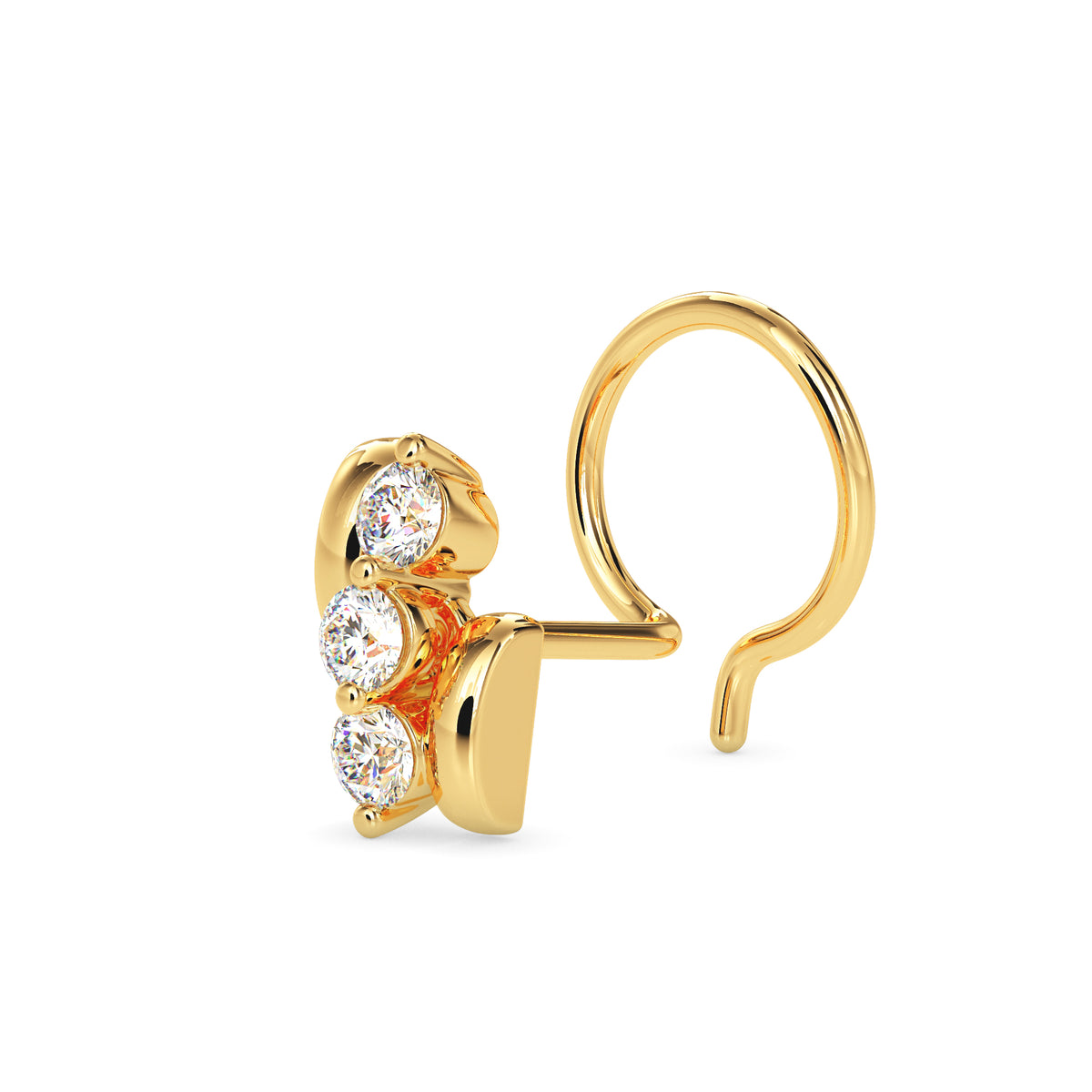 Inara-Twist Nose Pin — view 3