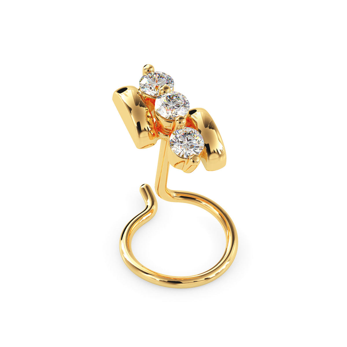 Inara-Twist Nose Pin — view 2