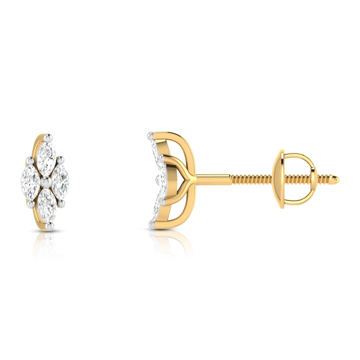 Fleure' Marquise Earring — view 3