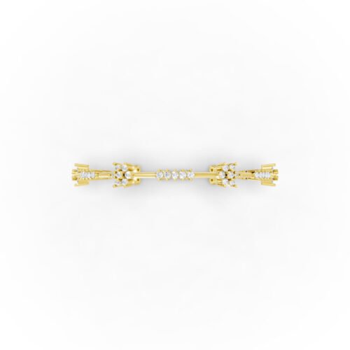 Radiant Halo Gold Bangle