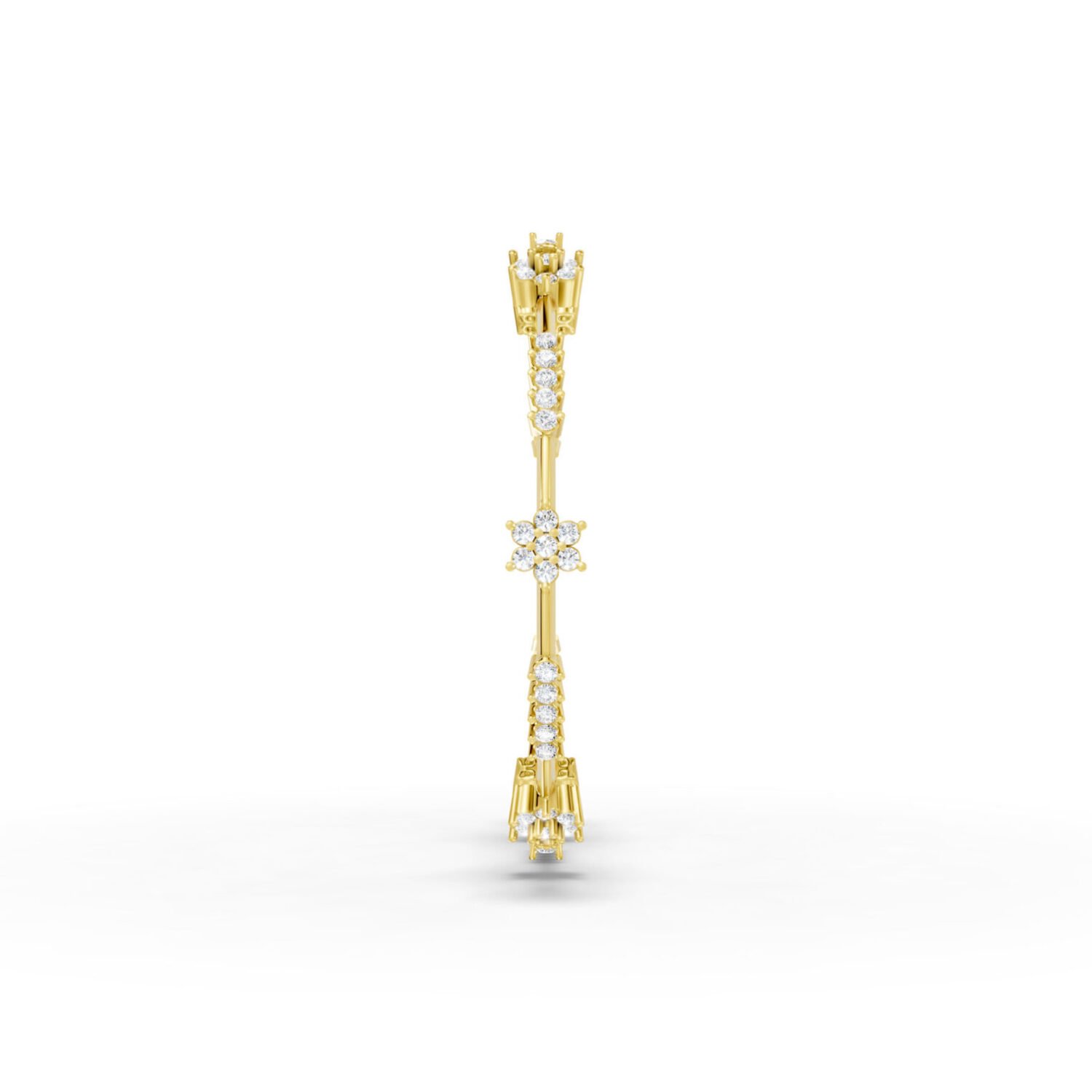 Radiant Halo Gold Bangle