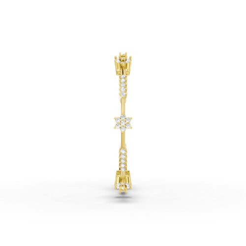 Radiant Halo Gold Bangle