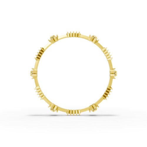 Radiant Halo Gold Bangle