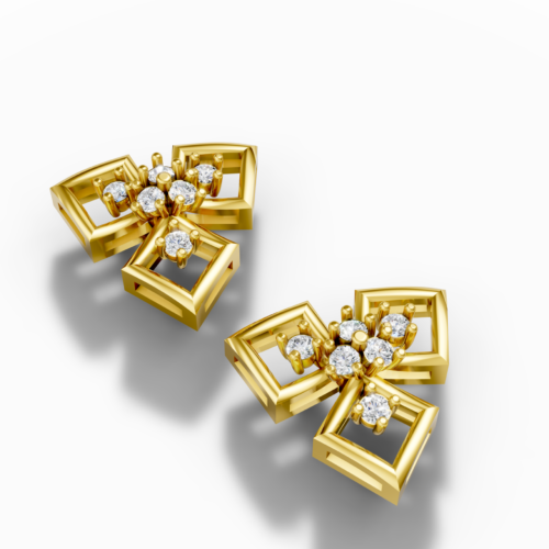 Fleona Aurelia Crystal Bow Earrings