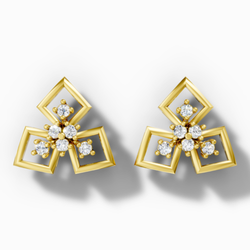 Fleona Aurelia Crystal Bow Earrings