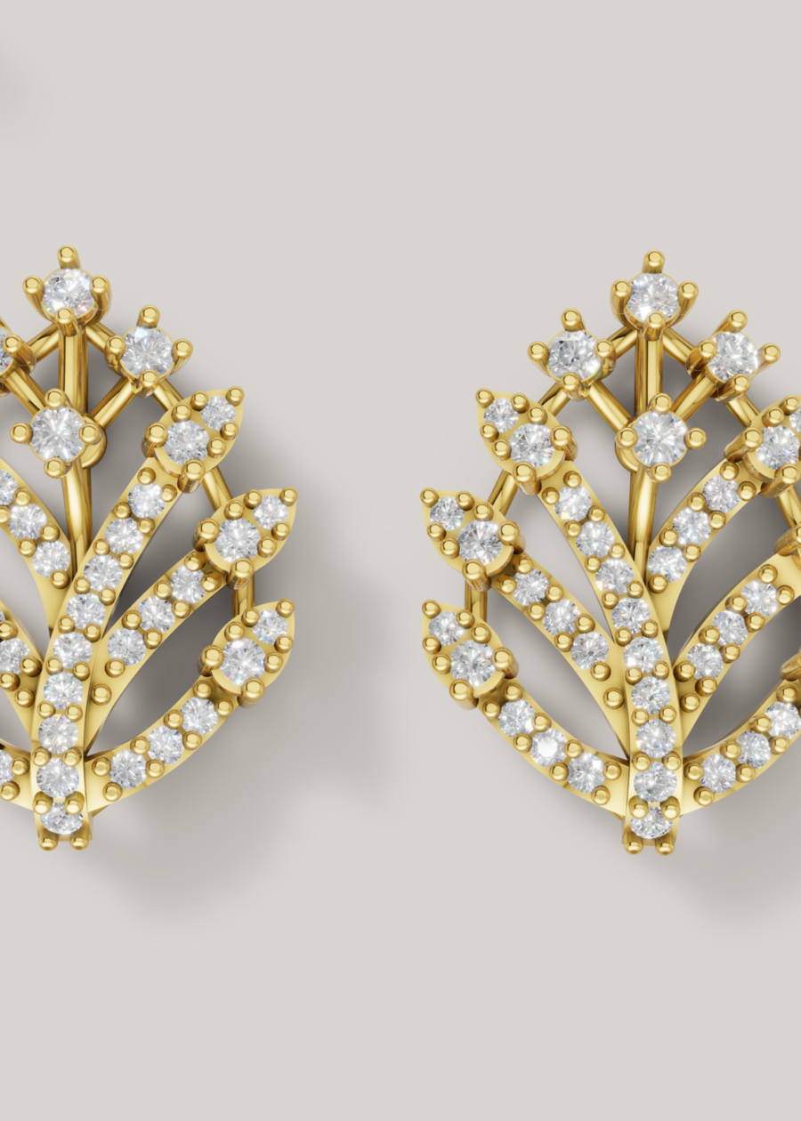 kanali_ear_2503_09 Gold Leaf Earrings