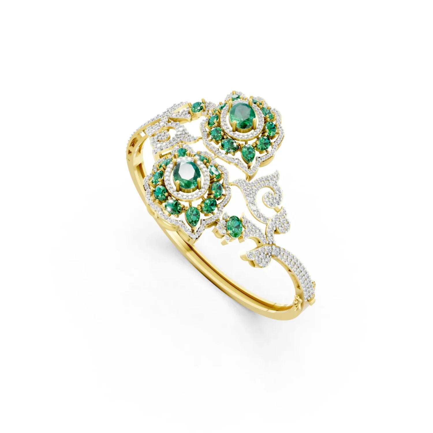 _BR-06.3dm_Perspective Verdelle Crown Bracelet