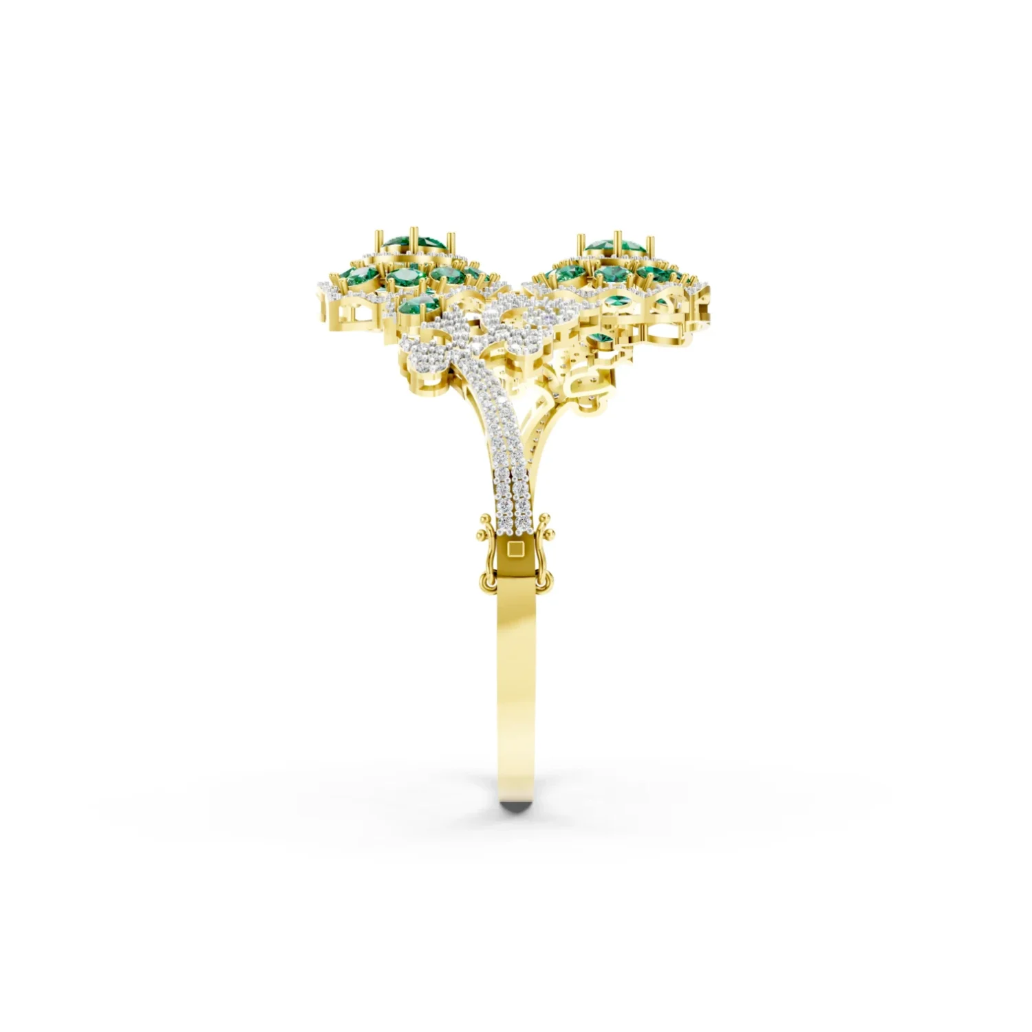 _BR-06.3dm_Side Verdelle Crown Bracelet